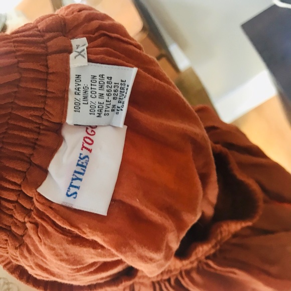 Styles To Go Rust color Skirt Sz XS - Picture 4 of 4